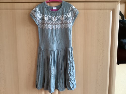Mädchen kleid 134 grau - mädchen, gr.