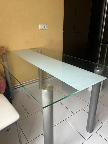 Glastisch stühle zu - 4,