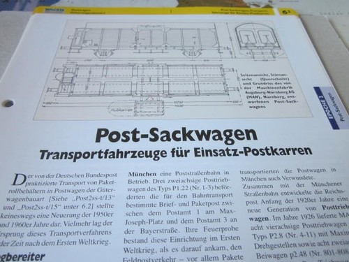 Eisenbahnwagen post sackwagen - eisenbahnwagen,