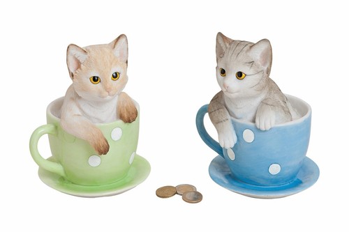 Spardose katze tasse - katze, in
