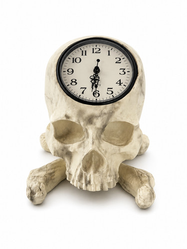 Totenkopf tischuhr skull - tischuhr,