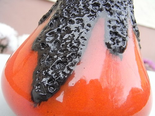 Kleine roth keramik vase - kleine,