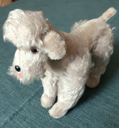 Vintage stofftier pudel - vintage, "pudel"