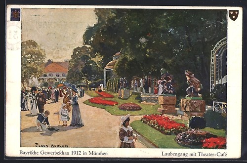 Künstler claus bergen - künstler-ak,