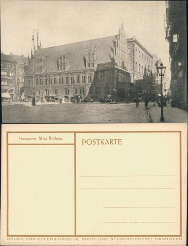 Ansichtskarte hannover altes - ansichtskarte,