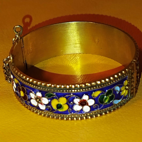 Vintage ussr silver enamel - ussr,