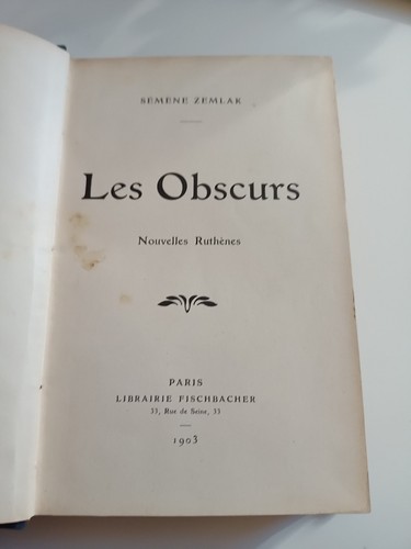 Les obscurs semene - obscurs, zemlak