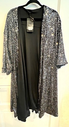 Damen pailletten jackenkleid - pailletten,