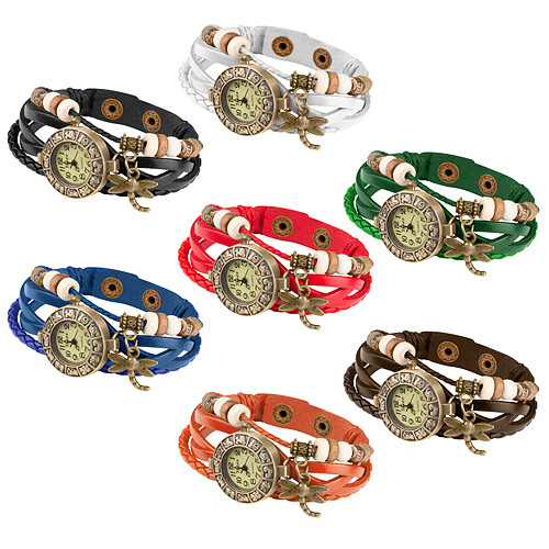 Damen armbanduhr leder - damen,
