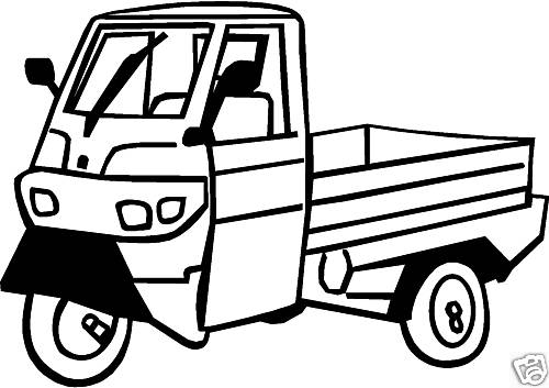 Piaggio ape aufkleber - piaggio, dreirad