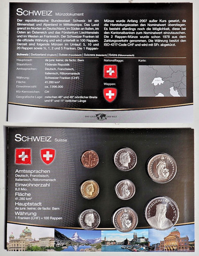 Schweiz kms kursmünzensatz - schweiz:,