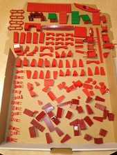 Lego Burg Festung Castle Piraten Wand Elemente Mauer Fels Bogen Brücke Bau  Rot