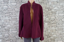 ALFANI DAMEN FLEX WOLLE KOCHWOLLE ÜBERWURF JACKE JACKETT BEERE XL