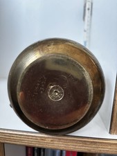 Antike handgravierte Messingvase / orientalische Kanne 30 cm Dekoration Vintage