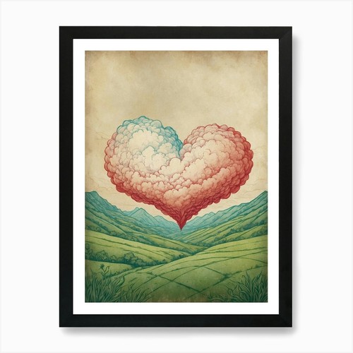 Herzförmige wolken - wolken, 2