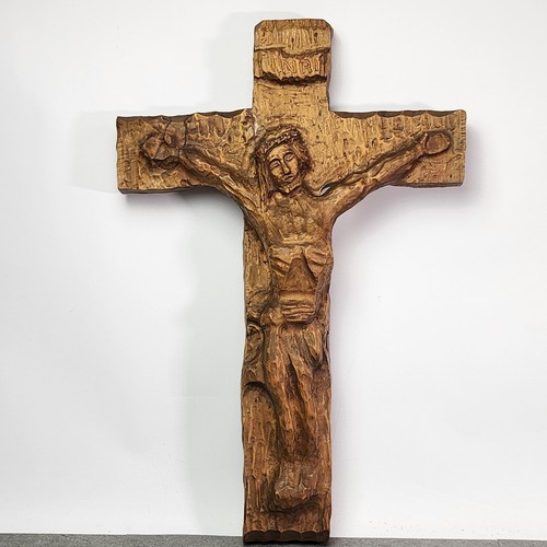 Handgeschnitztes holzkreuz - handgeschnitztes,