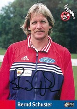 Bernd Schuster Autogrammkarte 1 FC Köln Adidas Ford Bundesliga Saison 98/99