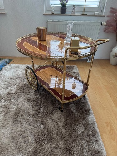 Alter servierwagen holz - alter, servierwagen,