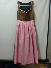 braun gepunktetes Dirndl Gr