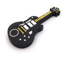 Gitarre Musikinstrument Elektrogitarre schwarz gelb Funny USB Stick 