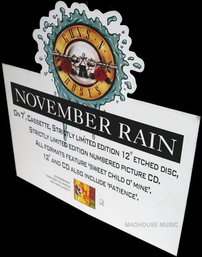 Guns roses november - roses, rain