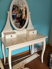 schminktisch mit spiegel gebraucht, weiß, 170x100x50, “hemnes” von ikea