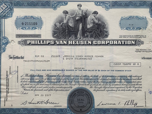 Phillps van heusen corp - heusen,