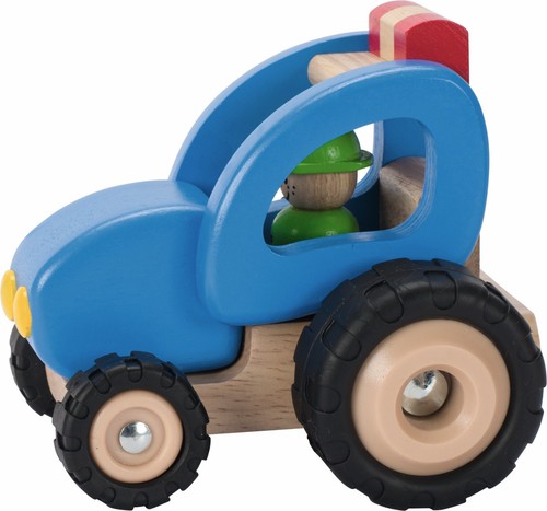 Traktor trecker blau bauernhof - traktor,