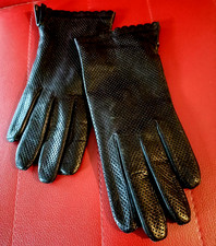 Lederhandschuhe NEU ultraweich Damen Schwarz Gr.7 /S 23cm lang