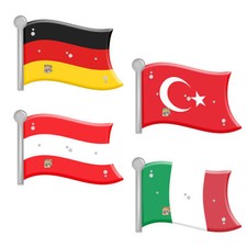 Anstecker mit led blinklicht - mit,