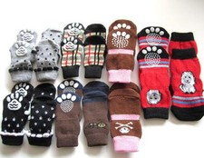 XS bis 5XL Hunde Socken 4er-Set Antirutsch Sohle Leckschutz Kratzen Pfotenschutz