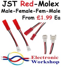 2 oder 5 Molex zu JST 2-Pin