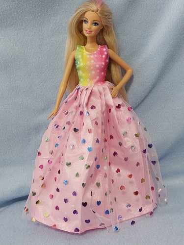 Barbie kleid puppen regenbogen - barbie,