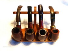 Konvolut 4 Bruyere Pfeifen aus Nachlass db Berlin Masta London Savinelli Italy