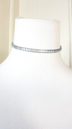 Choker strass silber - strass,