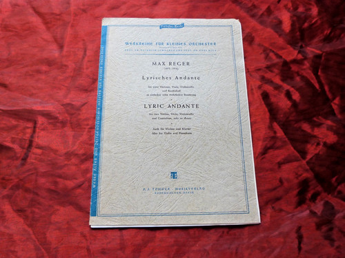 Max reger lyrisches andante - max,