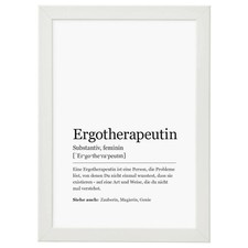 Ergotherapeutin Wandbild