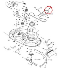 Mc Culloch McCulloch 42" Schnittklinge Antriebsdeck Riemen M185-107T M145-107T 532429636