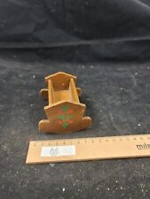  Wiege Babybett Kinderbett  Puppenhaus Puppenstube antik alt