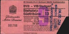 2867 Ticket BL 84/85 Borussia