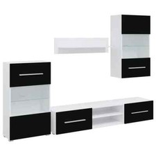 5tlg. Hochglanz Wohnwand