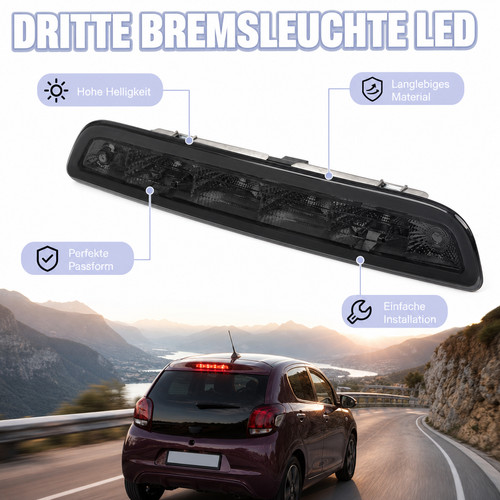 Hoch bremsleuchte schwarz led - bremsleuchte,