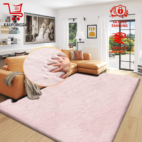 Kunstfell teppich rosa - kunstfell,