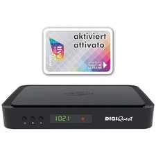 DigiQuest Q80 4K Combo HEVC UHD Tivusat Receiver inkl. Aktive Smartcard Rai 4K