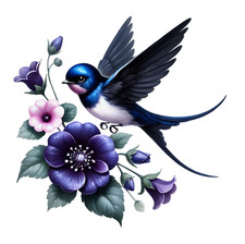 Wandtattoo Aufkleber Aquarell