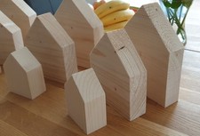 Deko Holzhäuser Natur, Dekohäuschen, Herbstdeko,  Holzhaus