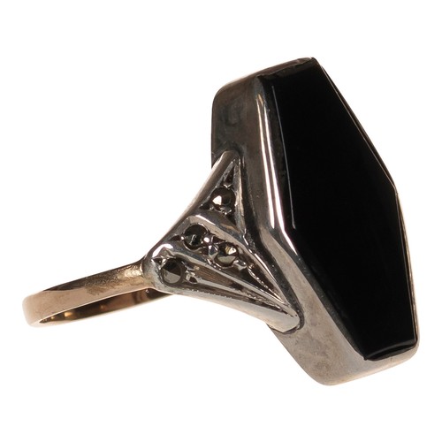 Art deco ring - art, gold