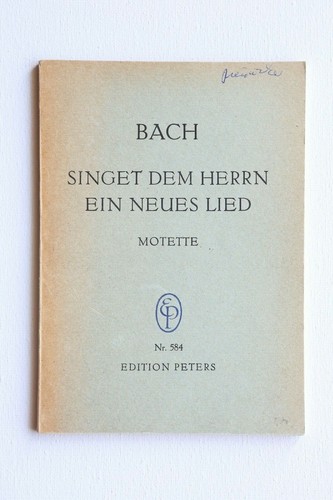 Noten bach singet dem - ,