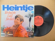 HEINTJE signed Autogramm signiert ICH SING´ EIN LIED FÜR DICH Schallplatte Vinyl