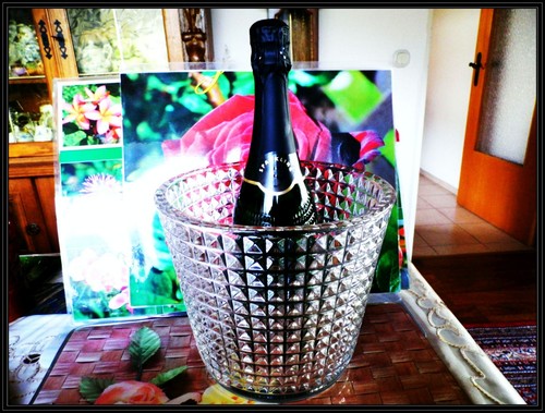Champagnerkühler glas - champagnerkühler,